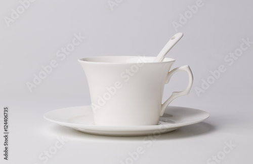 Coffee cup on the white background