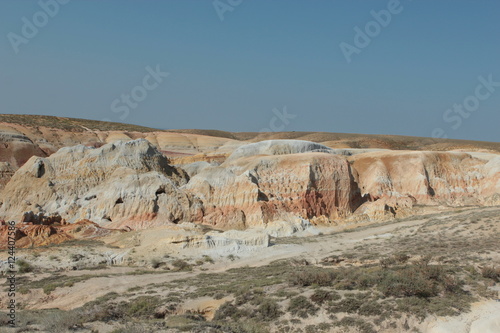 Природа, пейзаж, ландшафты, глина, цветная глина, цветная, глиняные горы, загадочное, дикое