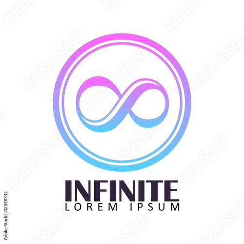 Infinite Logo Template. Company or Business Purpose. Gradation.
