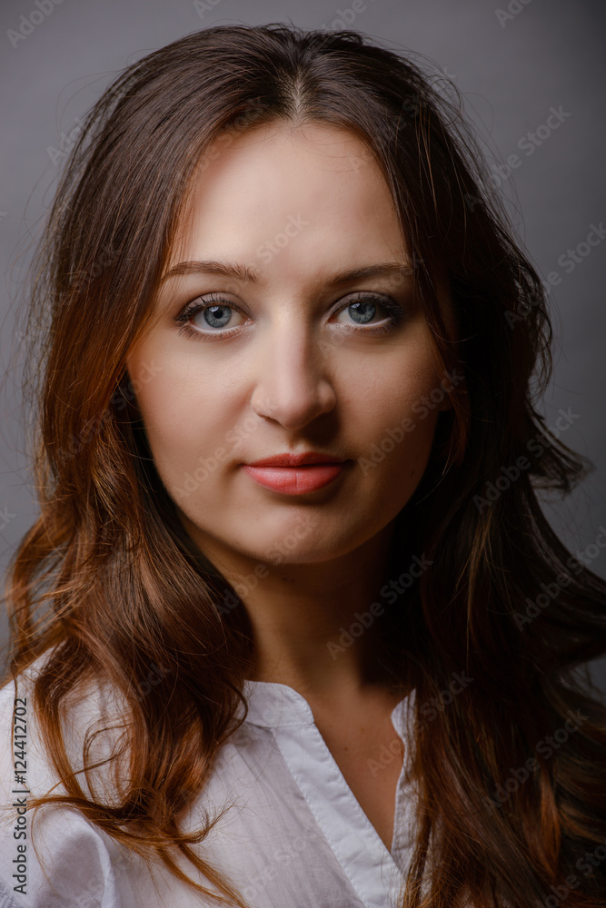 young woman portrait in studio young woman portrait in studio