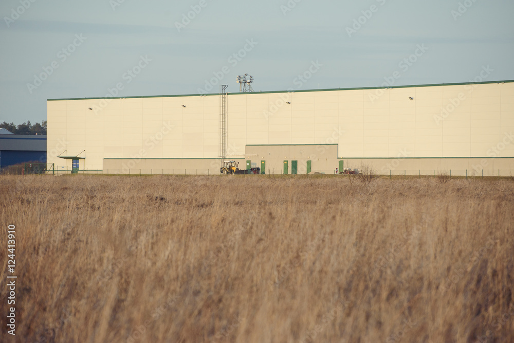 modern exterior of an industrial building modern exterior of an industrial building