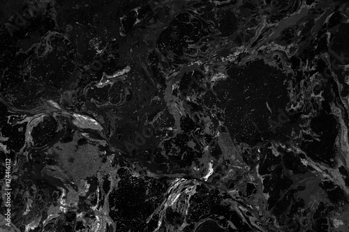 Dark black marble surface