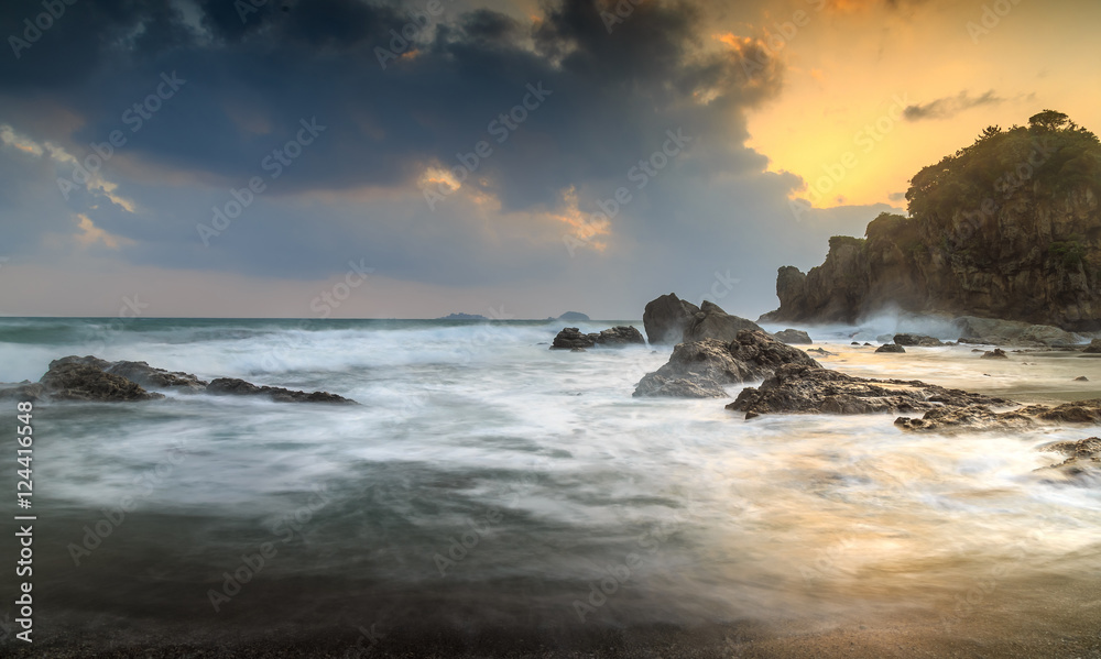 Obraz premium 長崎の夕陽