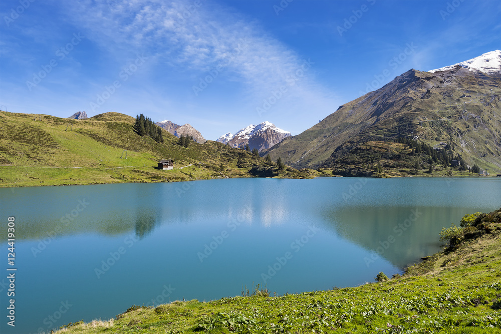 Mountain lake landscape Switzerland