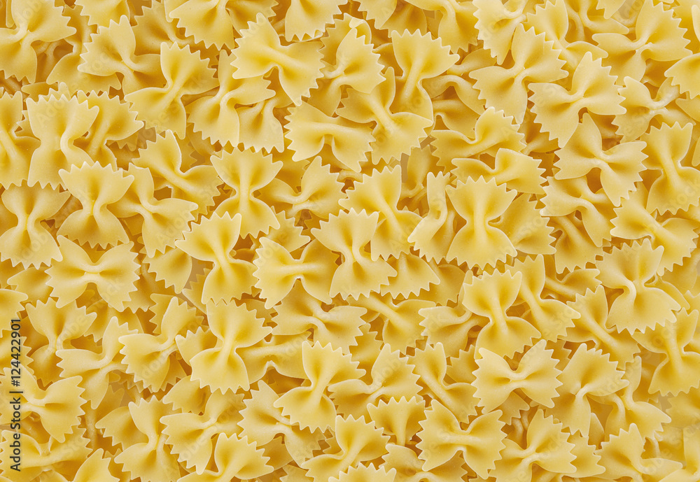 Bow tie pasta background