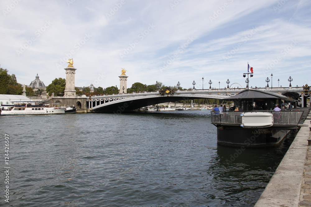 Pont Alexandre III sur la Seine à Paris Pont Alexandre III sur la Seine à Paris