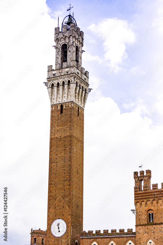 Fototapeta premium Town Hall of Siena in Tuscany