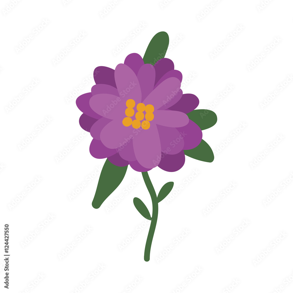 beautiful natural purple flower icon. vector illustration beautiful natural purple flower icon. vector illustration