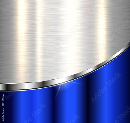 Metallic background, elegant vector design.