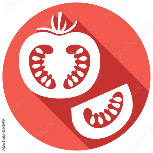 tomato slices flat icon