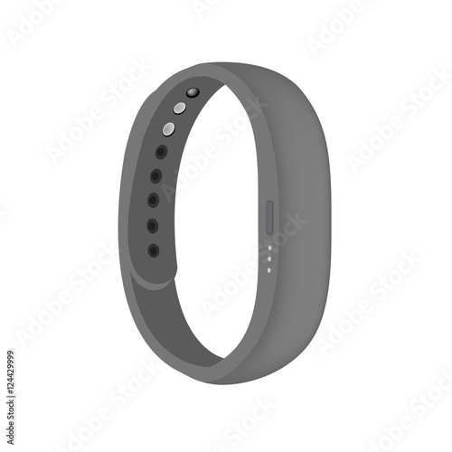 Grey color smart band vector isolated