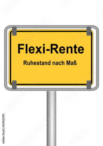 Ortsschild Flexirente