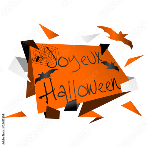 joyeux halloween origami photo