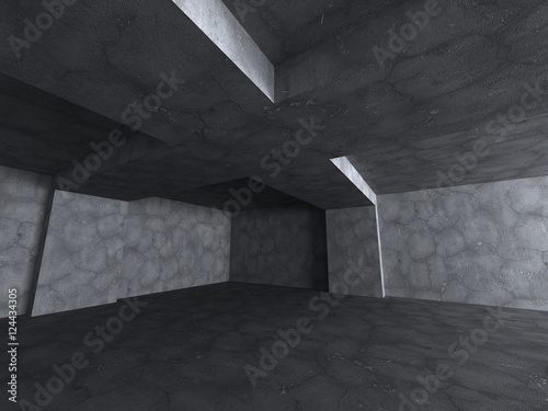 Abstract concrete architecture dark background