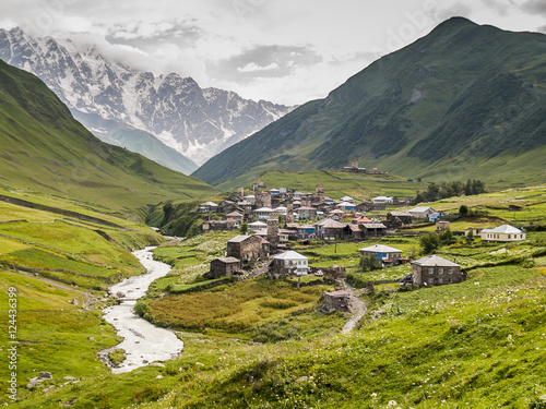 Ushguli village. Europe, Caucasus,  Georgia. photo