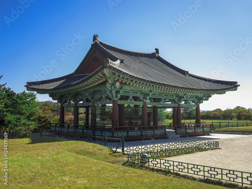 Donggung Palace and Wolji Pond in Gyeongju  South Korea.