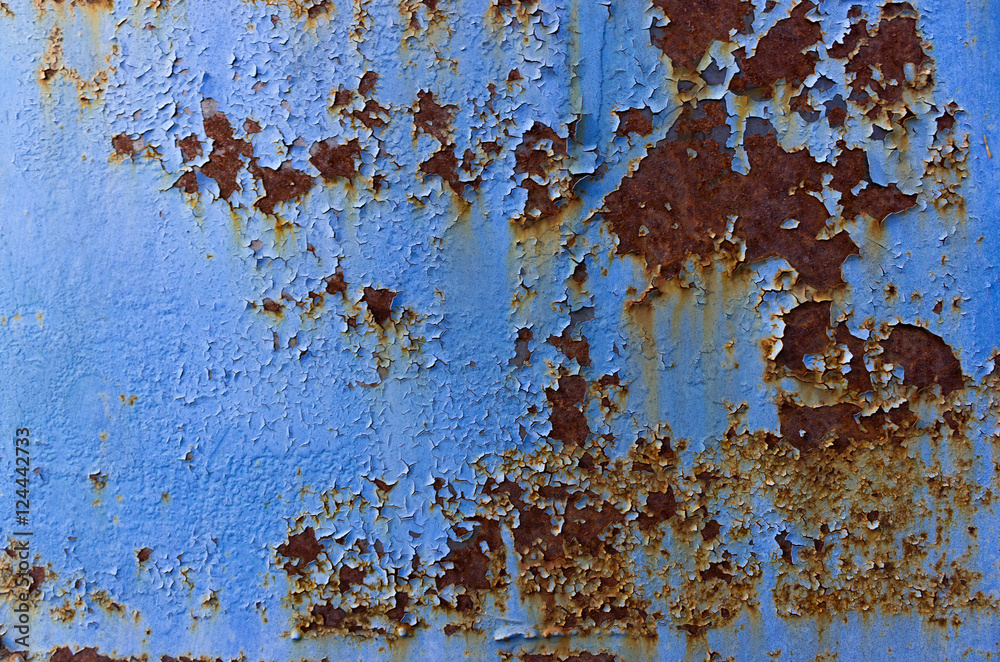 Texture of Metal and Blue Paint Texture of Metal and Blue Paint