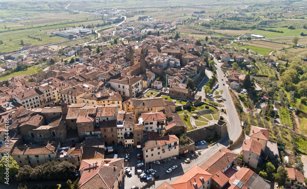 Fototapeta premium The town of Monte San Savino Tuscany-Italy
