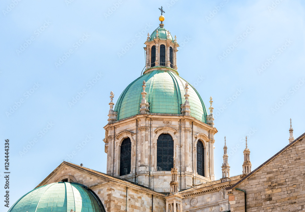 Fototapeta premium Facede of Medieval Como Cathedral, Duomo di Como, Italy.