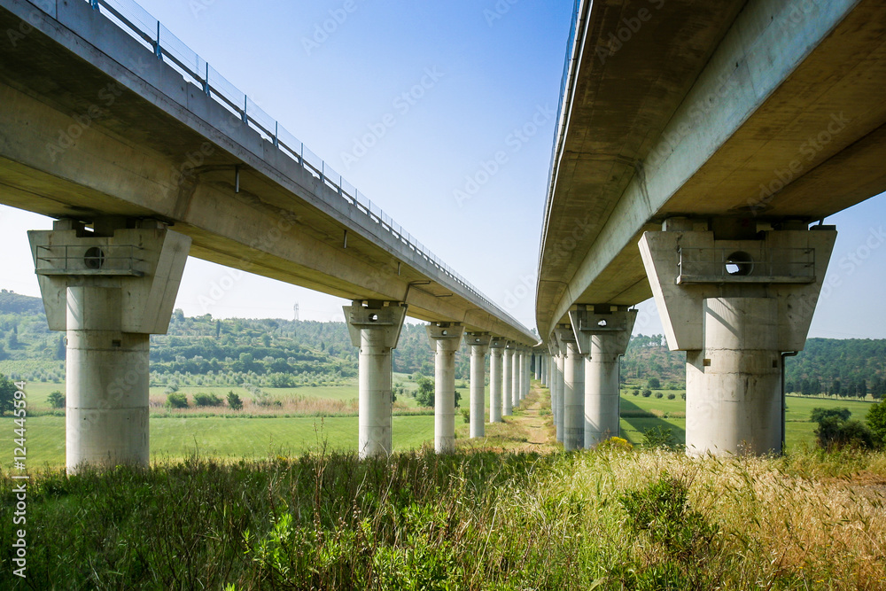 Cecina - Motorway from Rosignano Solvay to Livorno, Tuscany, Italy