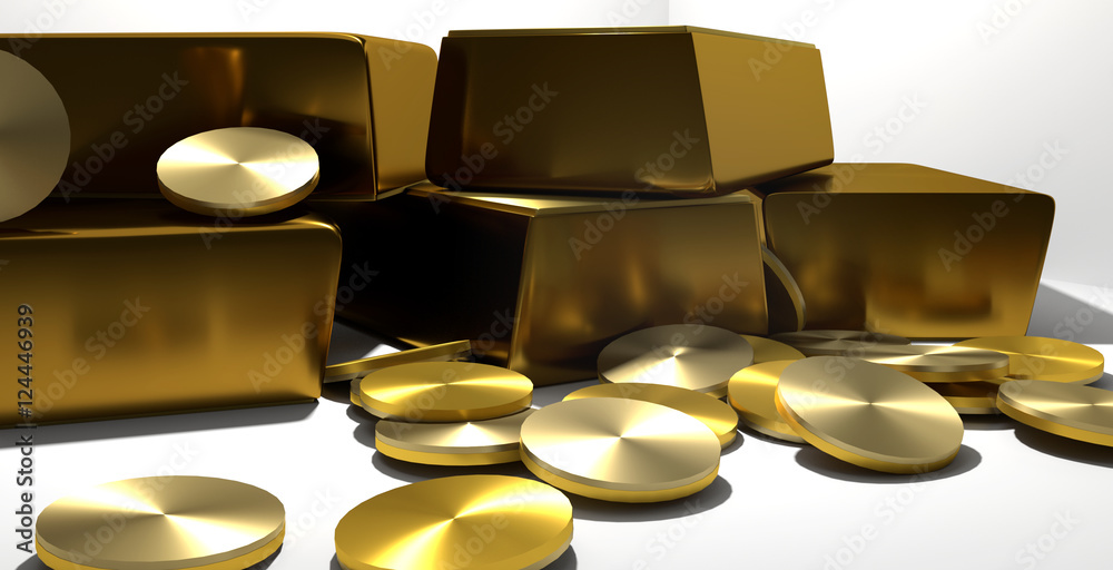 gold rich luxury design 3d render gold Stock Illustration | Adobe Stock