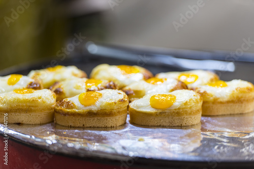 Korean street pastry with egg