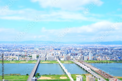都市風景 大阪 日本