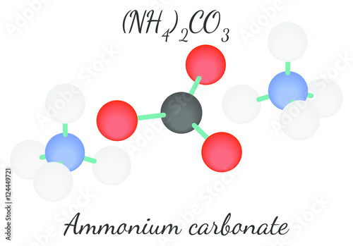 Ammonium carbonate N2H8CO3 molecule