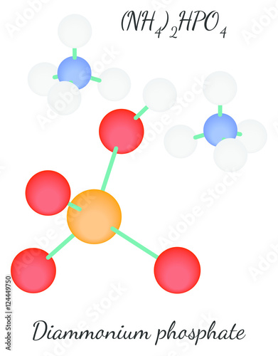 Diammonium phosphate N2H9PO4 molecule