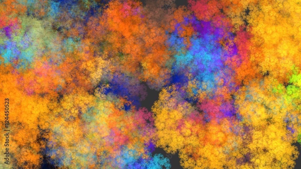 Leuchtend bunter Hintergrund - Blumenmeer