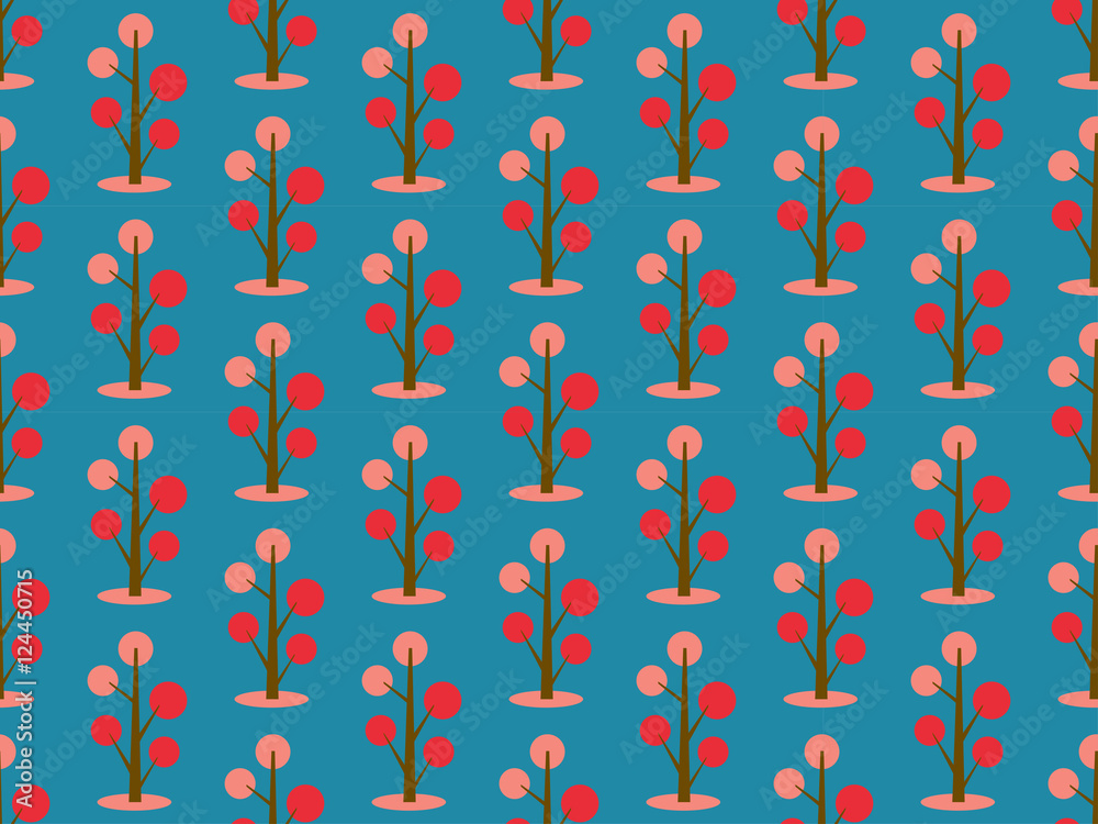 tree seamless pattern in Vector Illustration. nature wallpaper/card. tree seamless pattern in Vector Illustration. nature wallpaper/card.