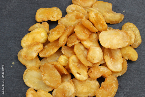 Frutos secos, habas fritas en aceite de oliva photo