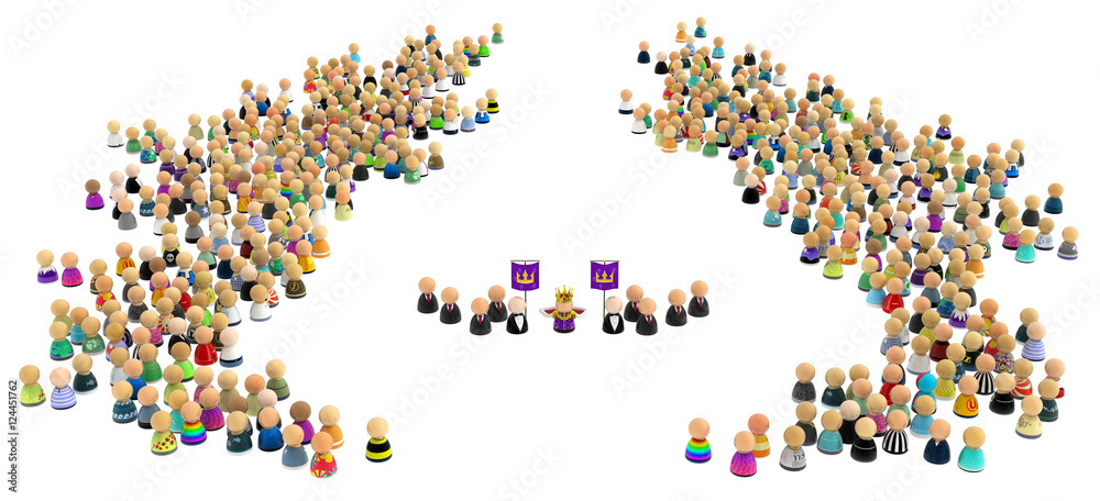 Cartoon Crowd, Royal Cartoon Crowd, Royal