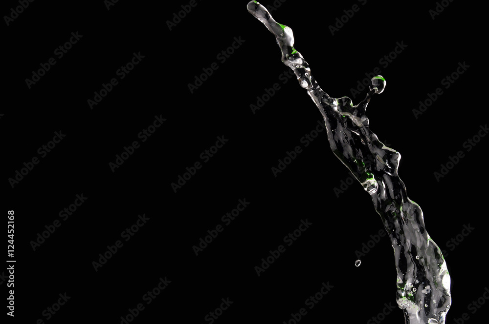 water stream on dark a background water stream on dark a background
