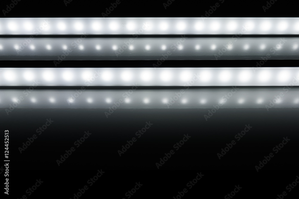 colour of led rigid strip lighht : two of led light line on white