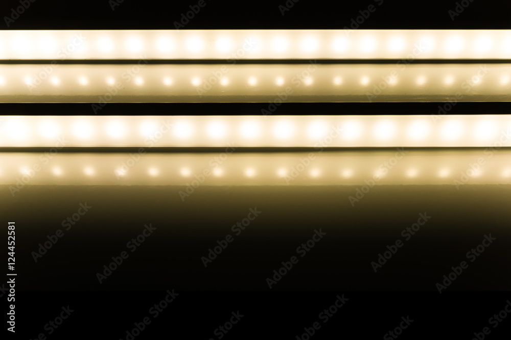 colour of led rigid strip lighht : two of led light line on light yellow