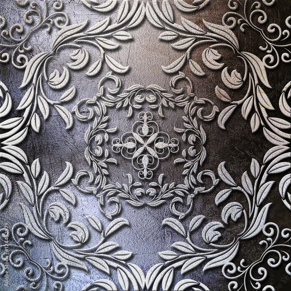 floral metal plate background floral metal plate background
