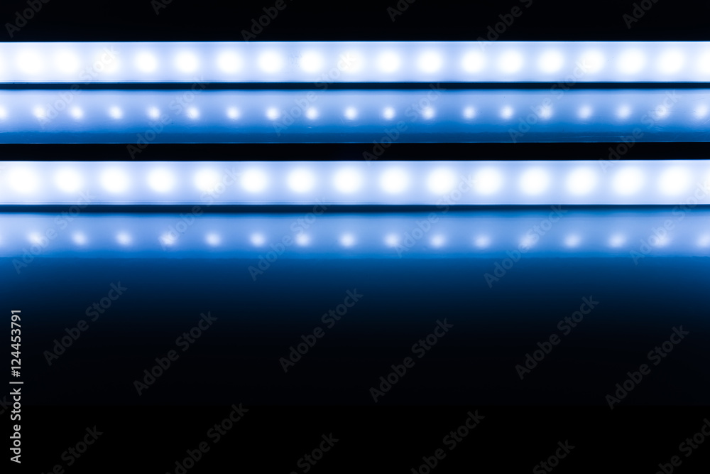 colour of led rigid strip lighht : two of led light line on Blue