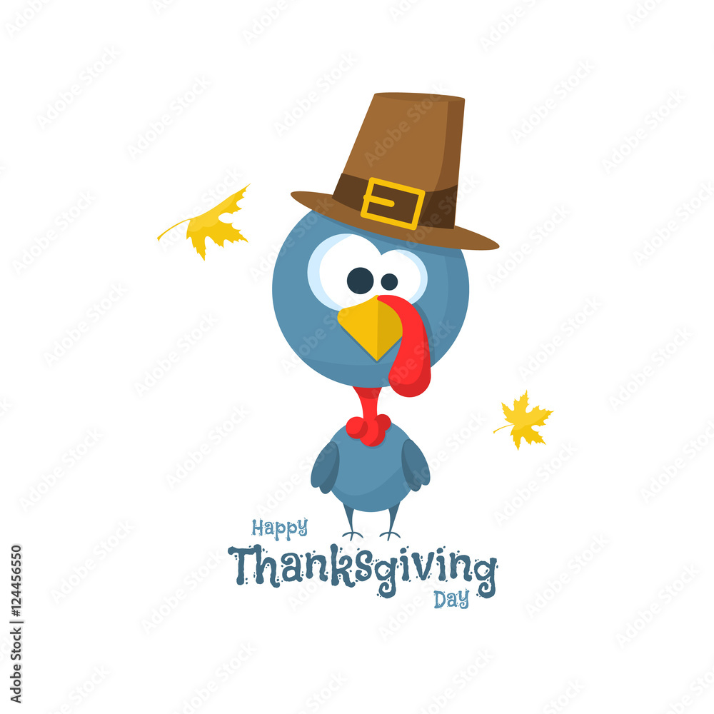 Flat design style Happy Thanksgiving Day. Happy Thanksgiving Day turkey. Happy Thanksgiving Day celebration design with cartoon turkey. Thanksgiving Day card template. Flat design style Happy Thanksgiving Day. Happy Thanksgiving Day turkey. Happy Thanksgiving Day celebration design with cartoon turkey. Thanksgiving Day card template.