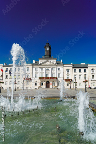 town hall in old town of Plock, Warsaw