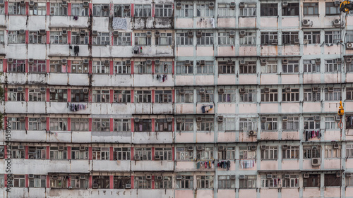 Old apartment in hong kong photo