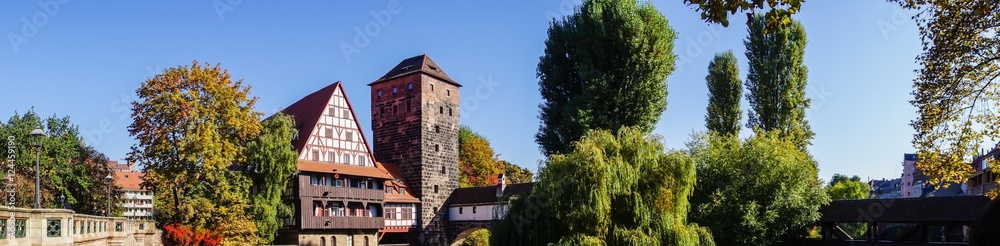 Panorama Maxbrücke und Weinstadel Panorama Maxbrücke und Weinstadel
