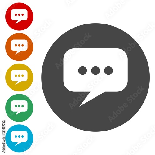 Speech bubble Icon Vector 