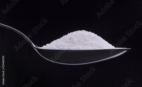 Spoon of white sugar