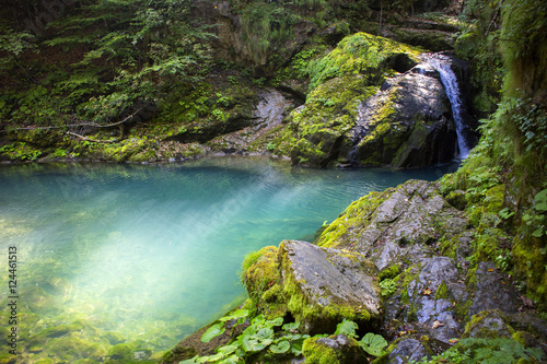 Zeleni vir (Green whirlpool) beautiful trip place in Gorski kotar, Croatia