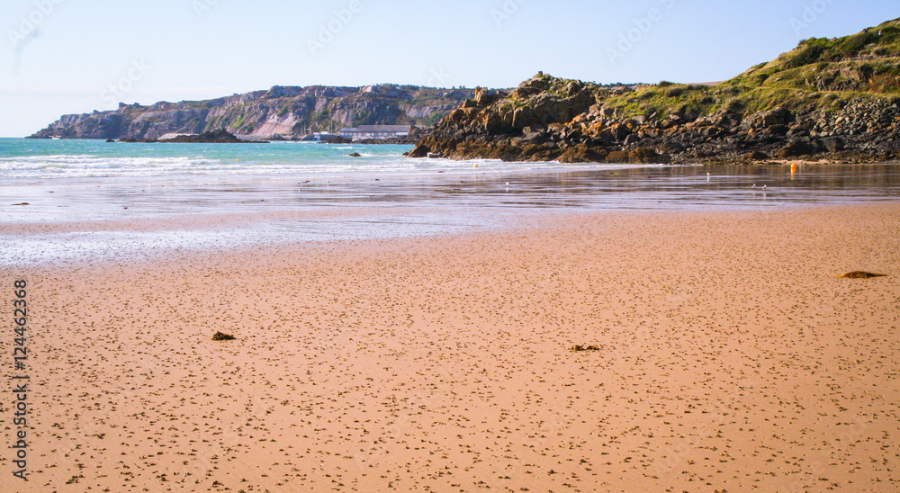sandy beach in Brittany, France