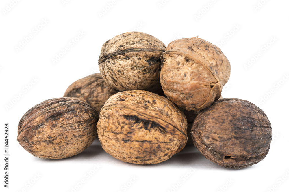 Walnuts isolated on white background Walnuts isolated on white background