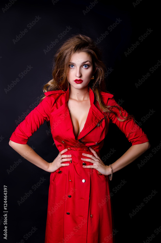 Fototapeta premium beautiful woman in a fashion style