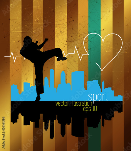 Sport. Karate illustartion