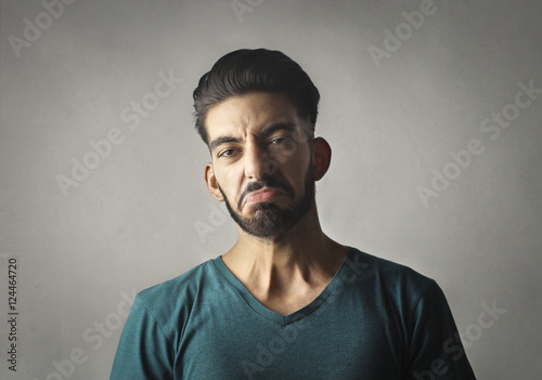 Disgusted expression